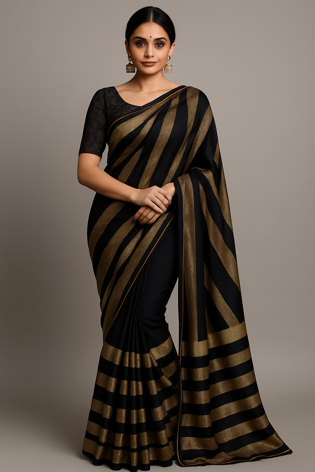 Black beauty fancy saree