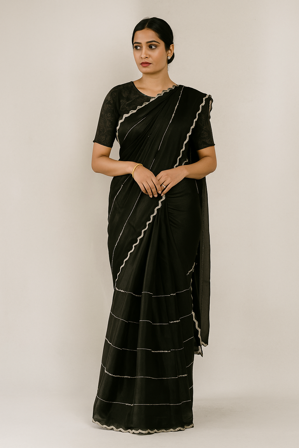 Fancy handwork saree