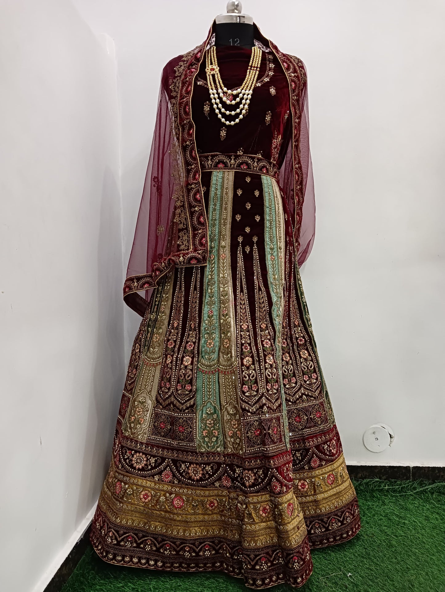 Nandan designer lehanga with double dupatta