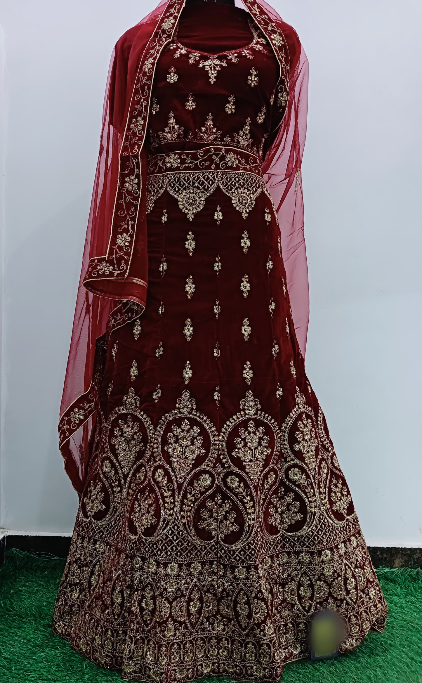 Vishu designer bridal lehanga