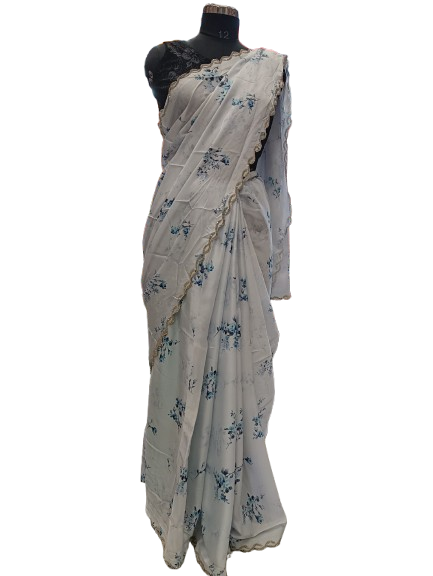 Fancy bride printed saree