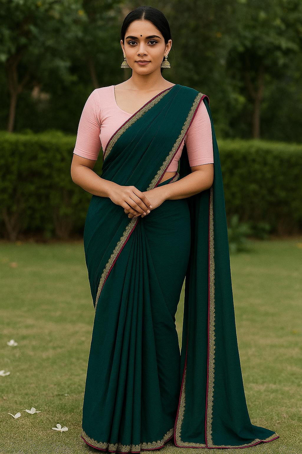 MANAYA FANCY JACQURD BORDER SAREE