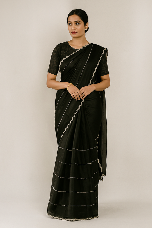Fancy handwork saree