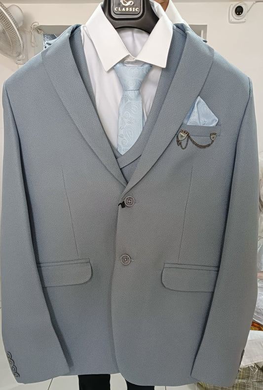 Classy regular fit five piece suit