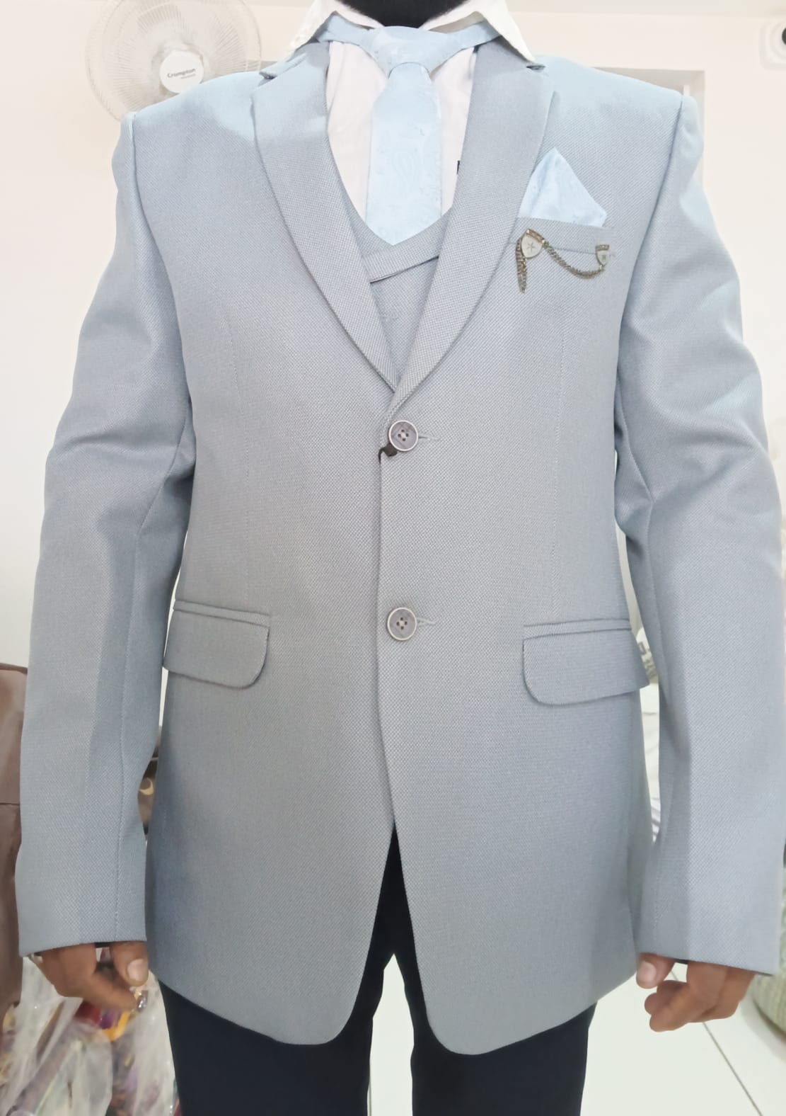 Classy regular fit five piece suit