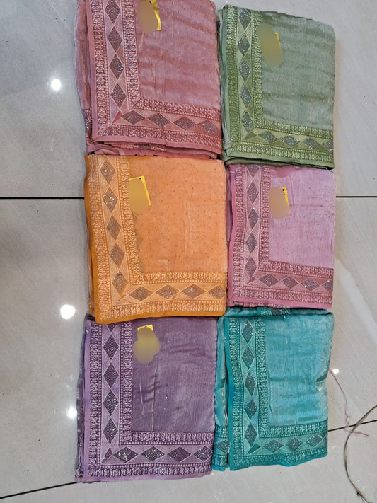 chetana fancey sarees set of 6 pic