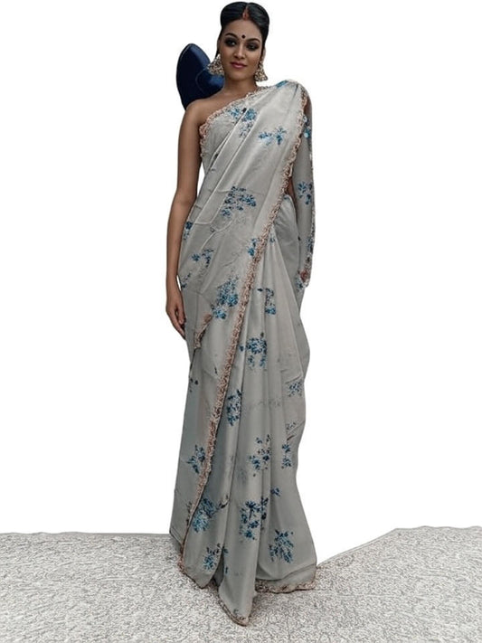 Fancy bride printed saree